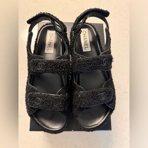 Chanel Dad Sandals - Black
